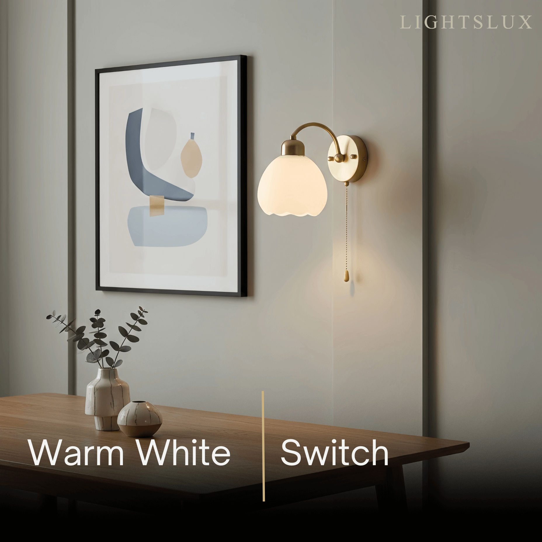 Modern  Gold Floral Wall Lamp – Metal/Glass Fixture for Bedroom - Flindria