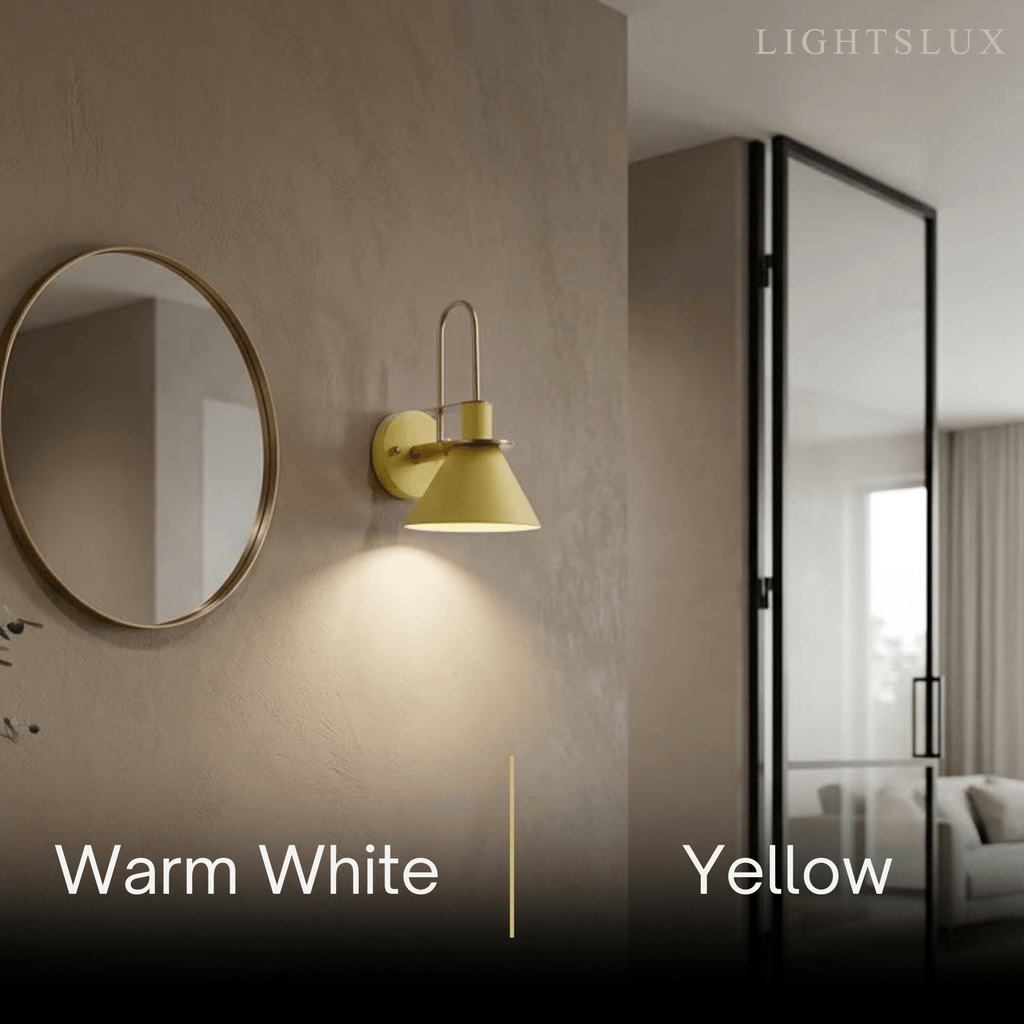 Nordic Conical Wall Lamp - Metal for Living Room/Bedroom - Flindria