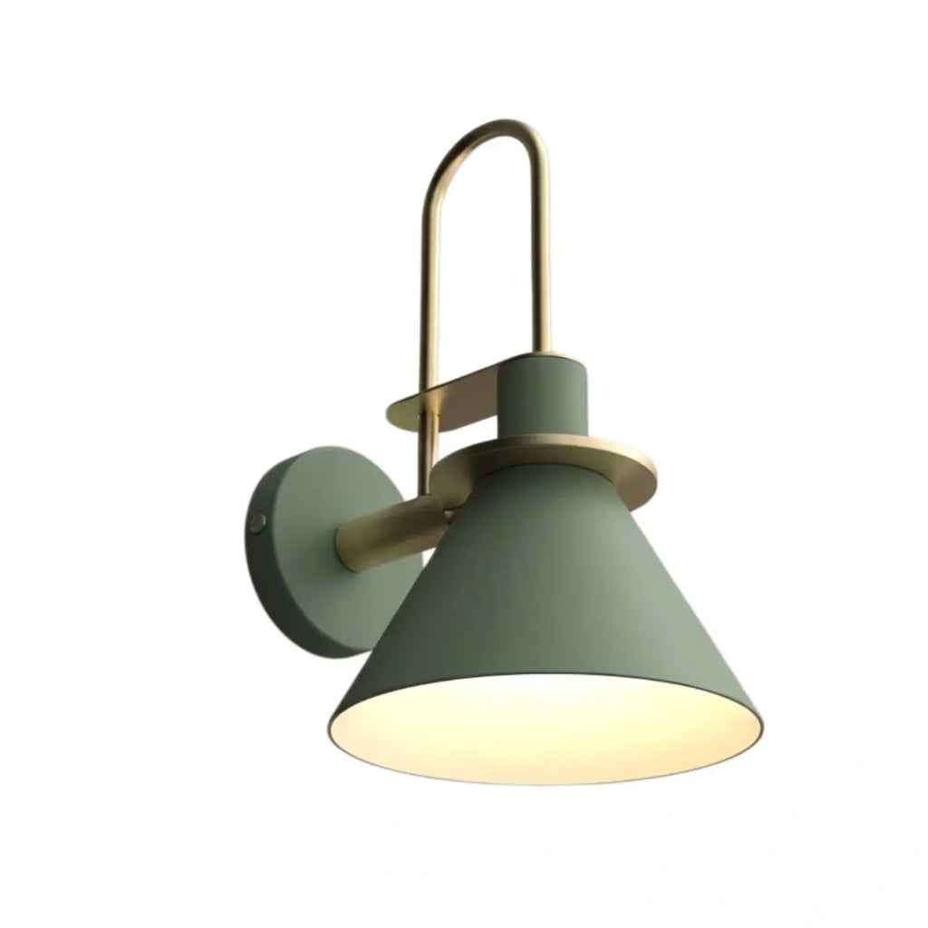 Nordic Conical Wall Lamp - Metal for Living Room/Bedroom - Flindria
