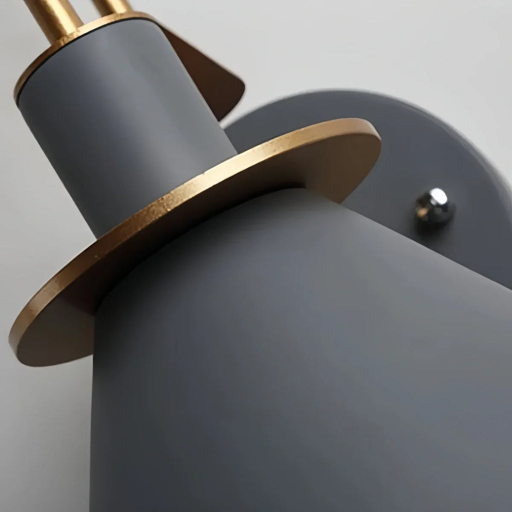 Nordic Conical Wall Lamp - Metal for Living Room/Bedroom - Flindria