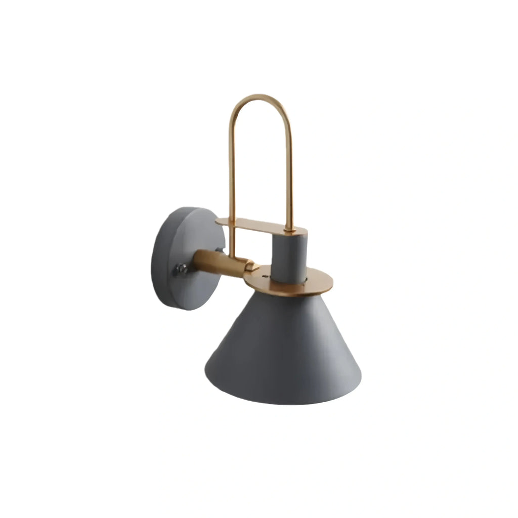 Nordic Conical Wall Lamp - Metal for Living Room/Bedroom - Flindria