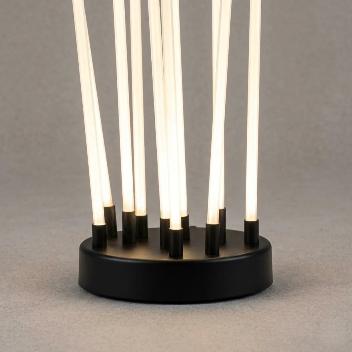Art Deco Optical Fiber LED Path Light - Clear Metal Ground Light for Garden - Flindria