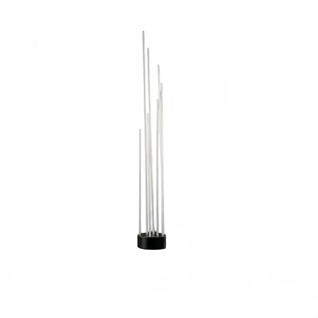 Art Deco Optical Fiber LED Path Light - Clear Metal Ground Light for Garden - Flindria
