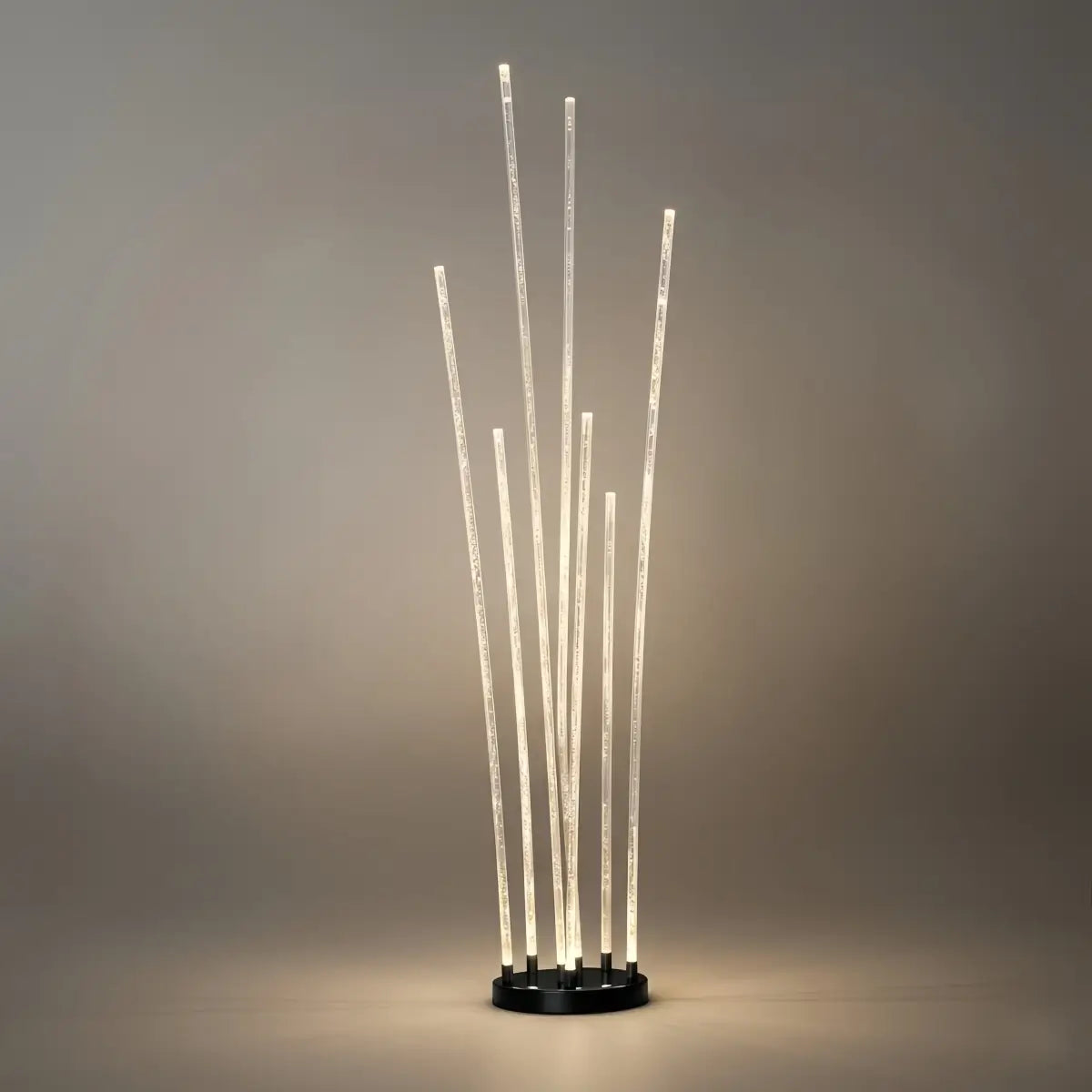 Art Deco Optical Fiber LED Path Light - Clear Metal Ground Light for Garden - Flindria