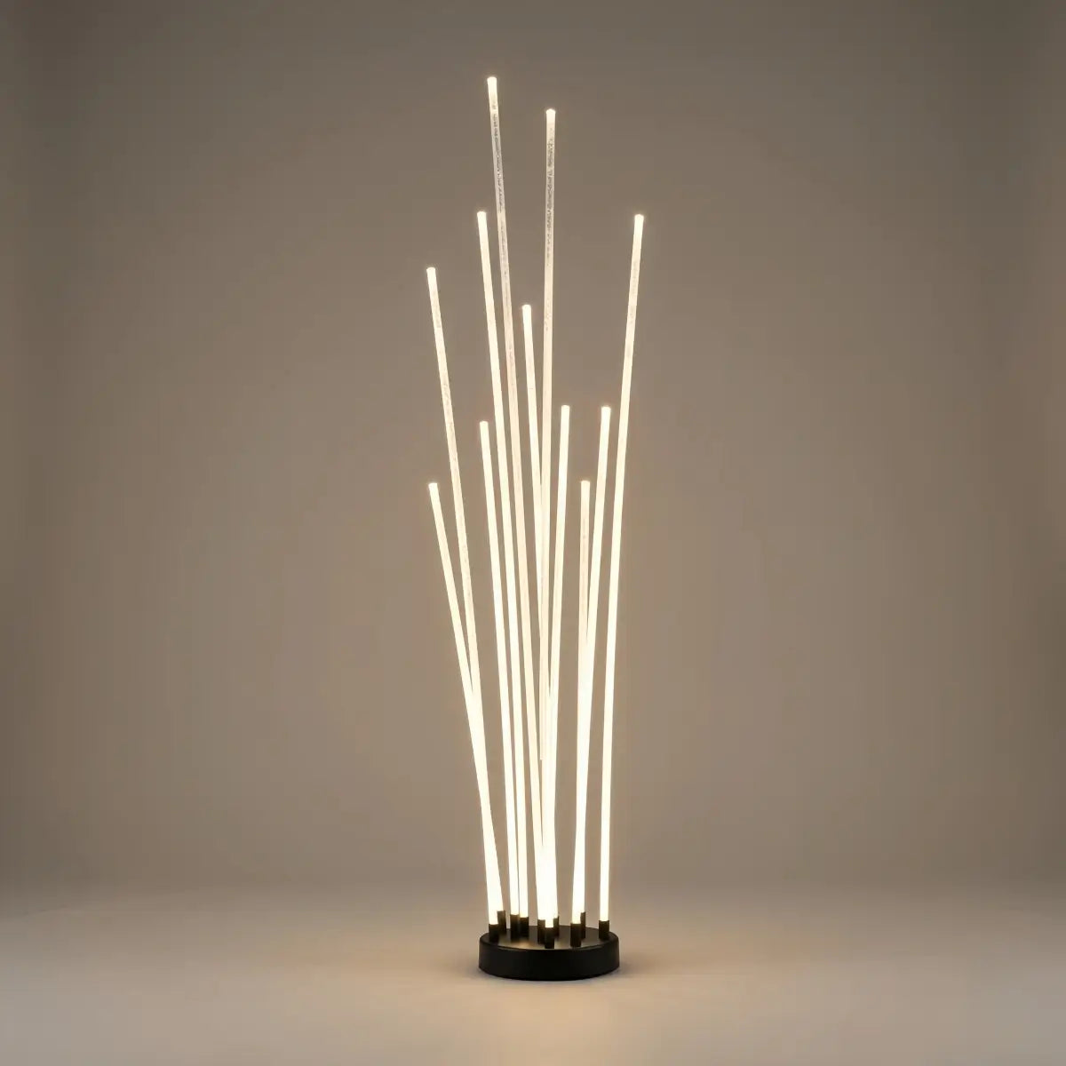 Art Deco Optical Fiber LED Path Light - Clear Metal Ground Light for Garden - Flindria