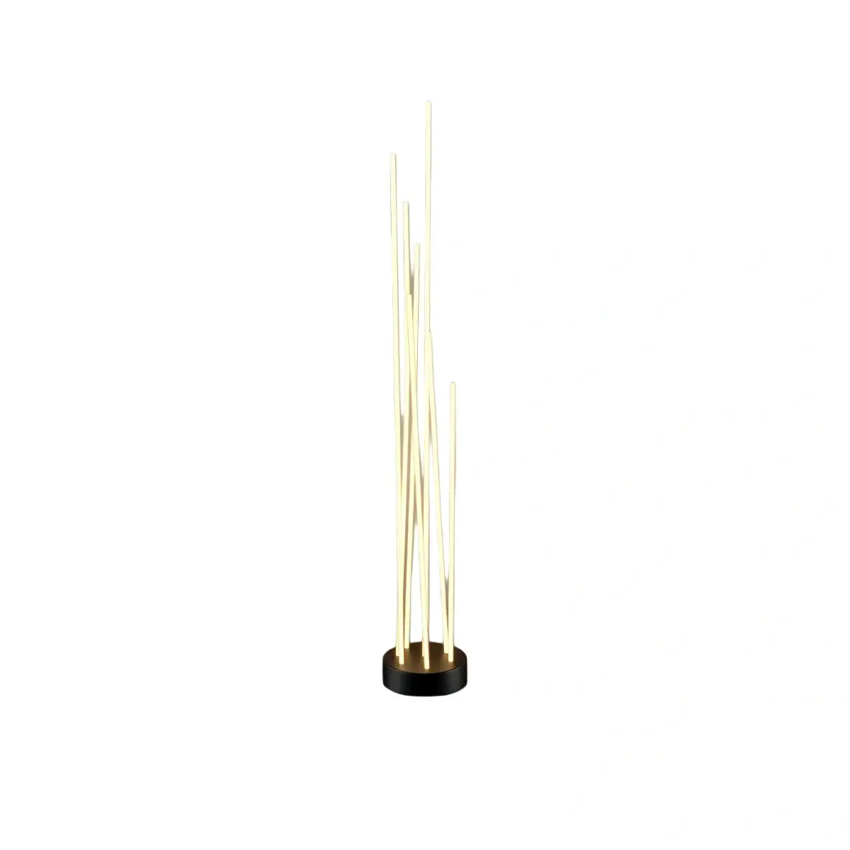 Art Deco Optical Fiber LED Path Light - Clear Metal Ground Light for Garden - Flindria