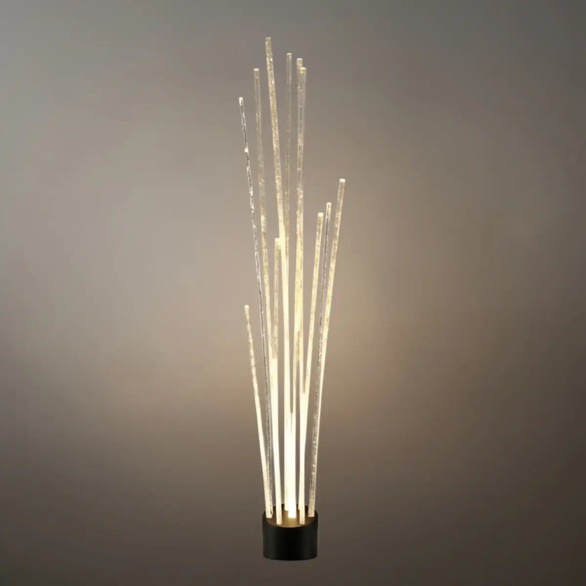 Art Deco Optical Fiber LED Path Light - Clear Metal Ground Light for Garden - Flindria