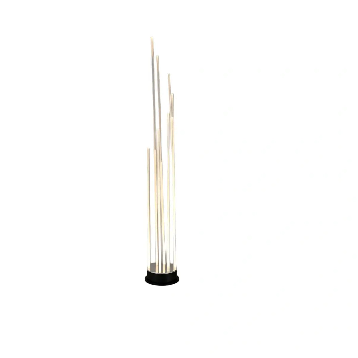 Art Deco Optical Fiber LED Path Light - Clear Metal Ground Light for Garden - Flindria