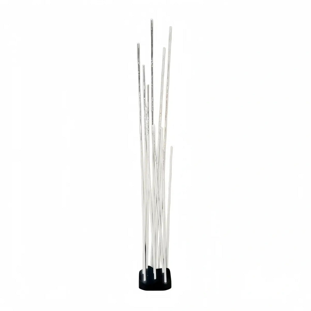Art Deco Optical Fiber LED Path Light - Clear Metal Ground Light for Garden - Flindria