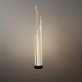Art Deco Optical Fiber LED Path Light - Clear Metal Ground Light for Garden - Flindria