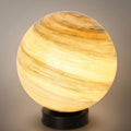 Art Deco Globe Outdoor Post Light – Moon-Shaped Metal/Glass Solar Pillar Lamp - Flindria