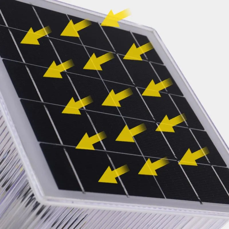 Moderne Rechthoekige LED Buiten Pilaarlamp – Solar Metaal & Acryl Tuin - Flindria