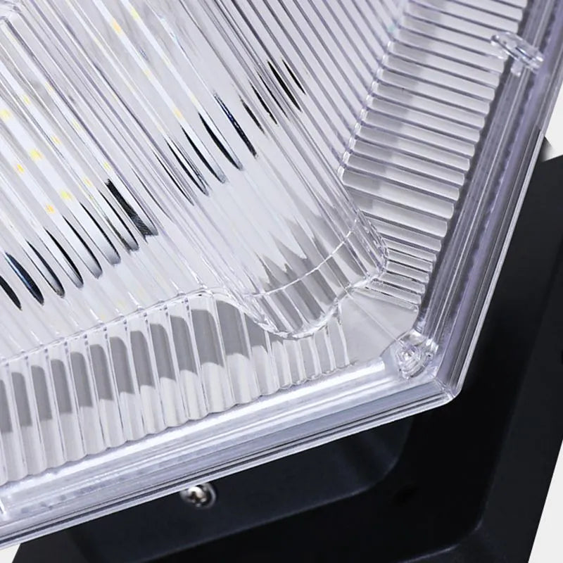 Moderne Rechthoekige LED Buiten Pilaarlamp – Solar Metaal & Acryl Tuin - Flindria