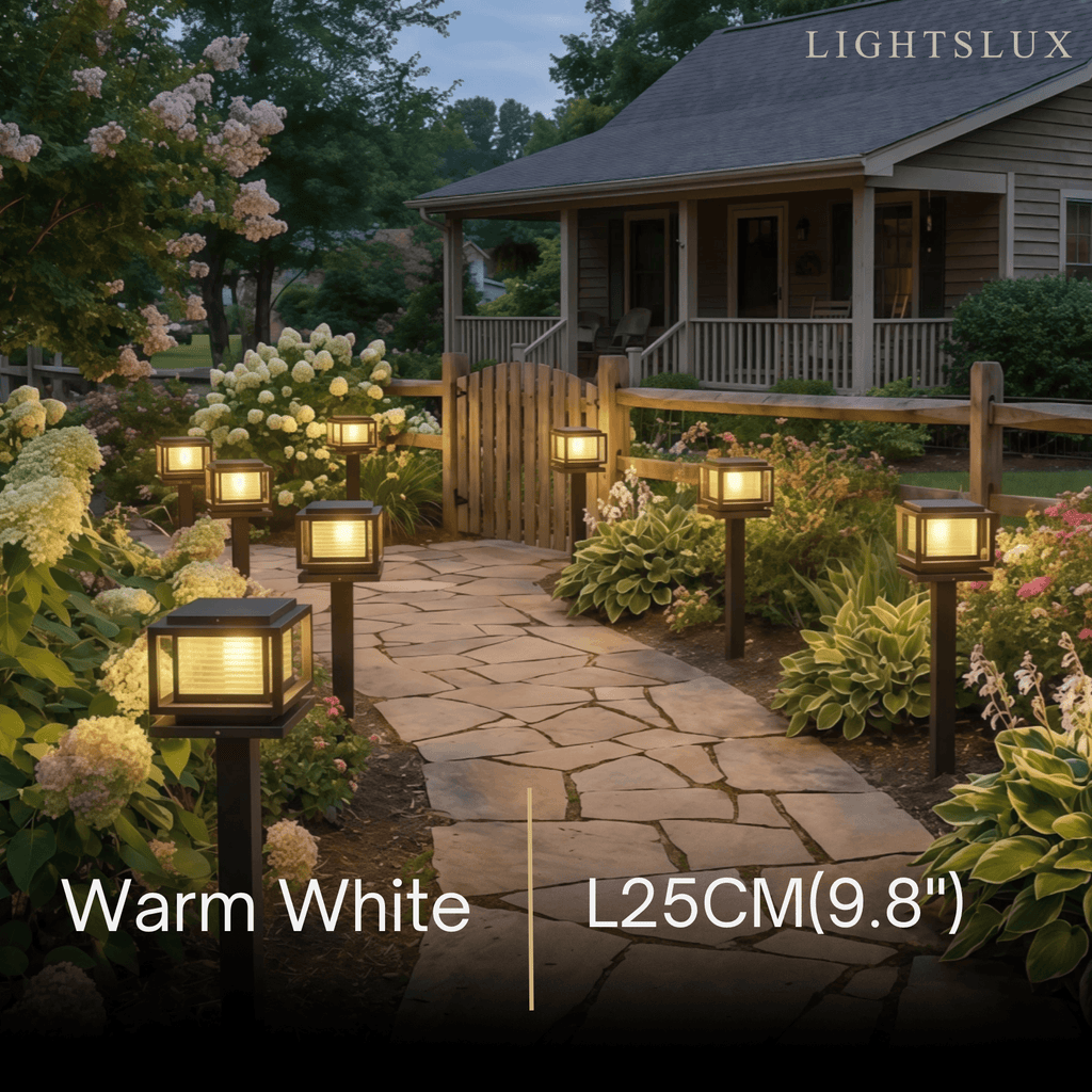 Moderne LED Buitenpilaarlampen - Zwart Metaal/Glas Zonne Rechthoekige Tuin - Flindria
