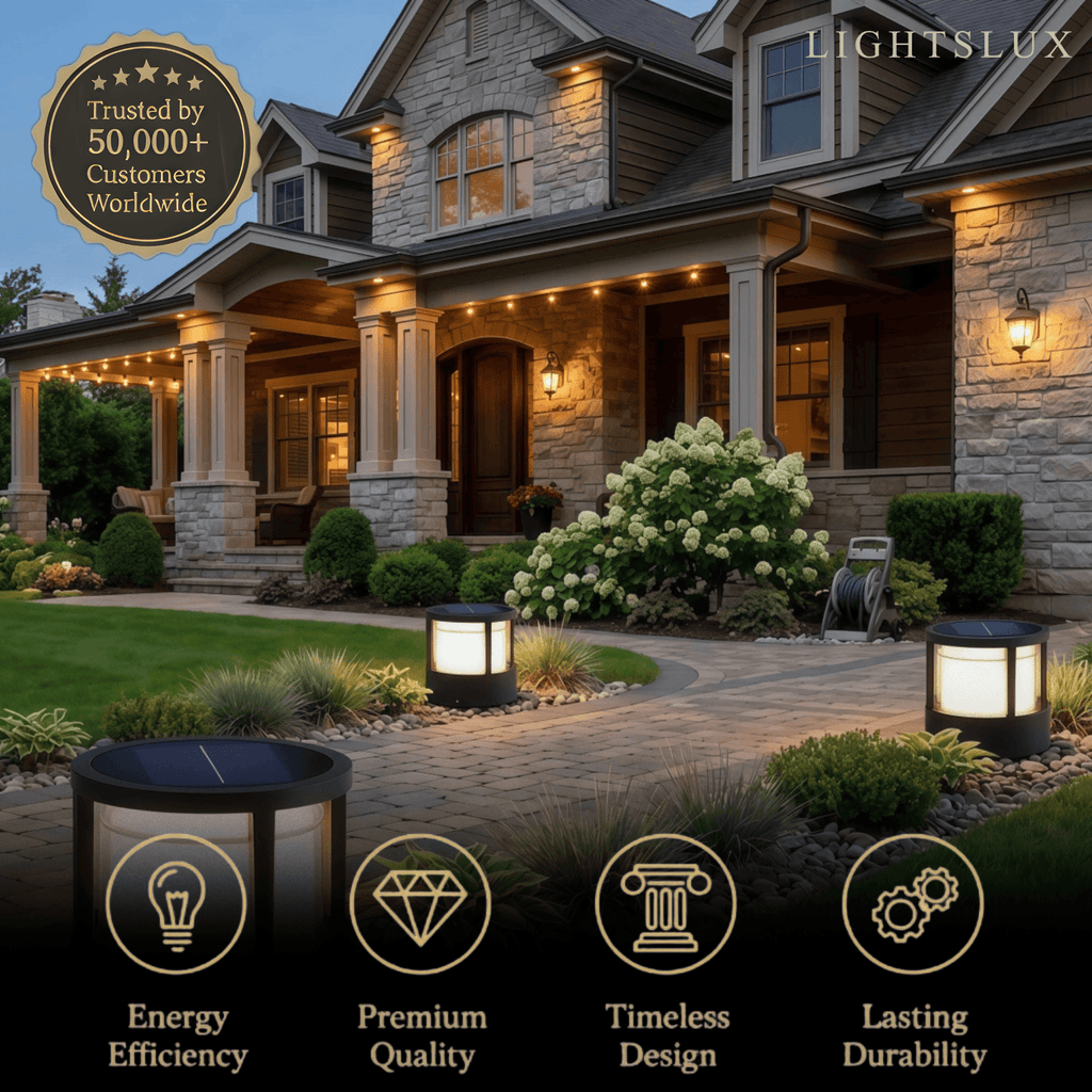 Moderní kovová venkovní lampa – černý design krychle a válce - Flindria