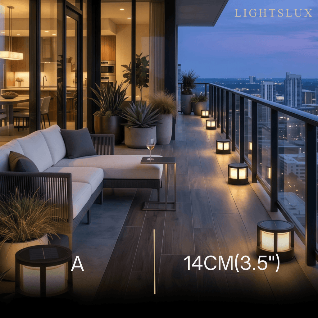 Moderní kovová venkovní lampa – černý design krychle a válce - Flindria
