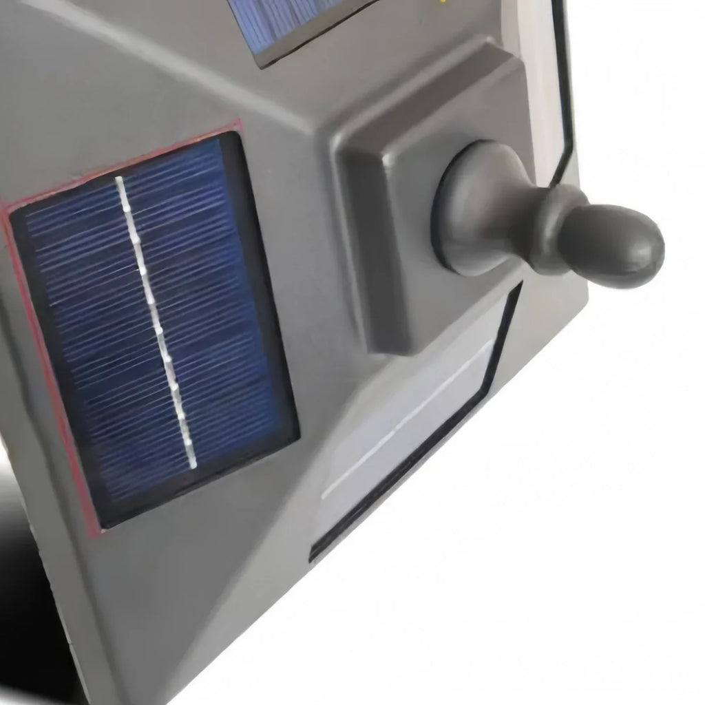 Lámpara de camino retro - Metal negro y acrílico con diseño irregular para patio - Flindria