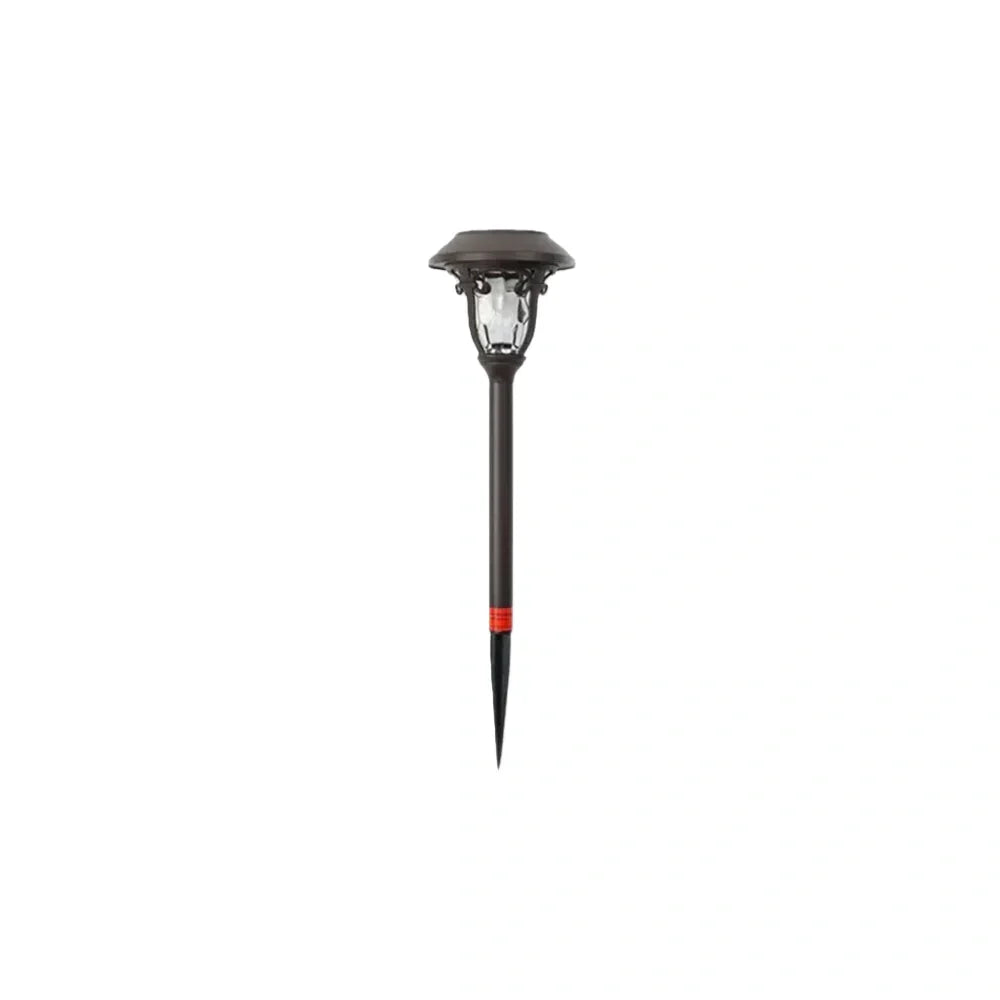 Průmyslové mísovité solární osvětlení cesty – kávový kov venkovní lampa - Flindria