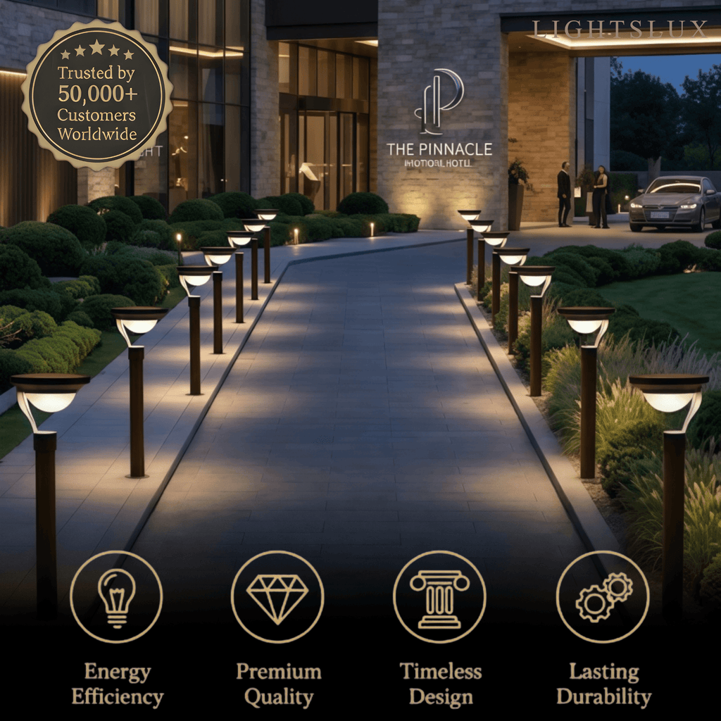 Luces de camino exteriores modernas - Metal gris oscuro y acrílico con forma de cuenco para jardín - Flindria