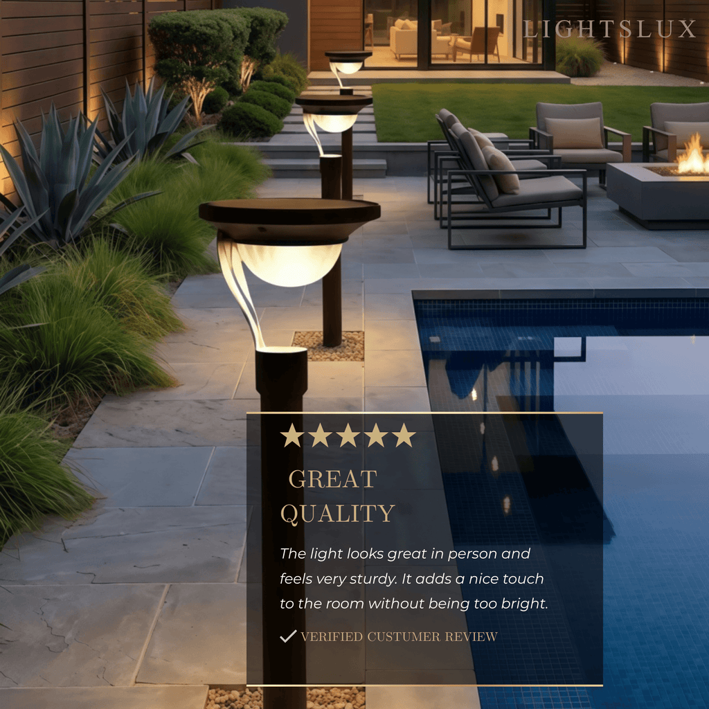 Luces de camino exteriores modernas - Metal gris oscuro y acrílico con forma de cuenco para jardín - Flindria