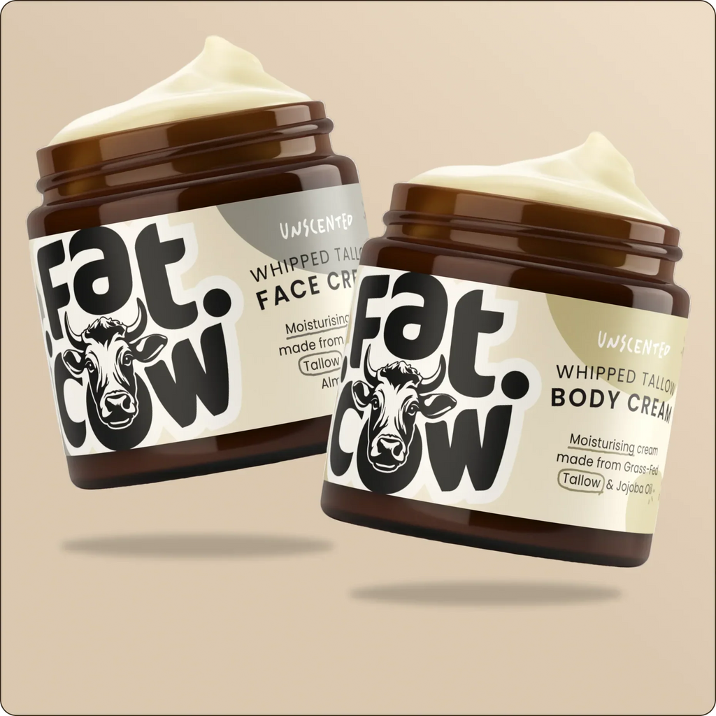 Grass-Fed Tallow Facial Moisturizer — Whipped Texture, Fast Absorption