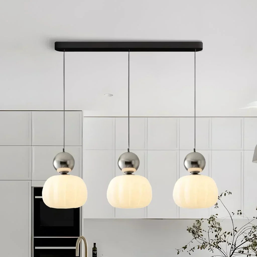 Aurea Pendant Light With Bauhaus Style Art Deco Influence And Four Color Options