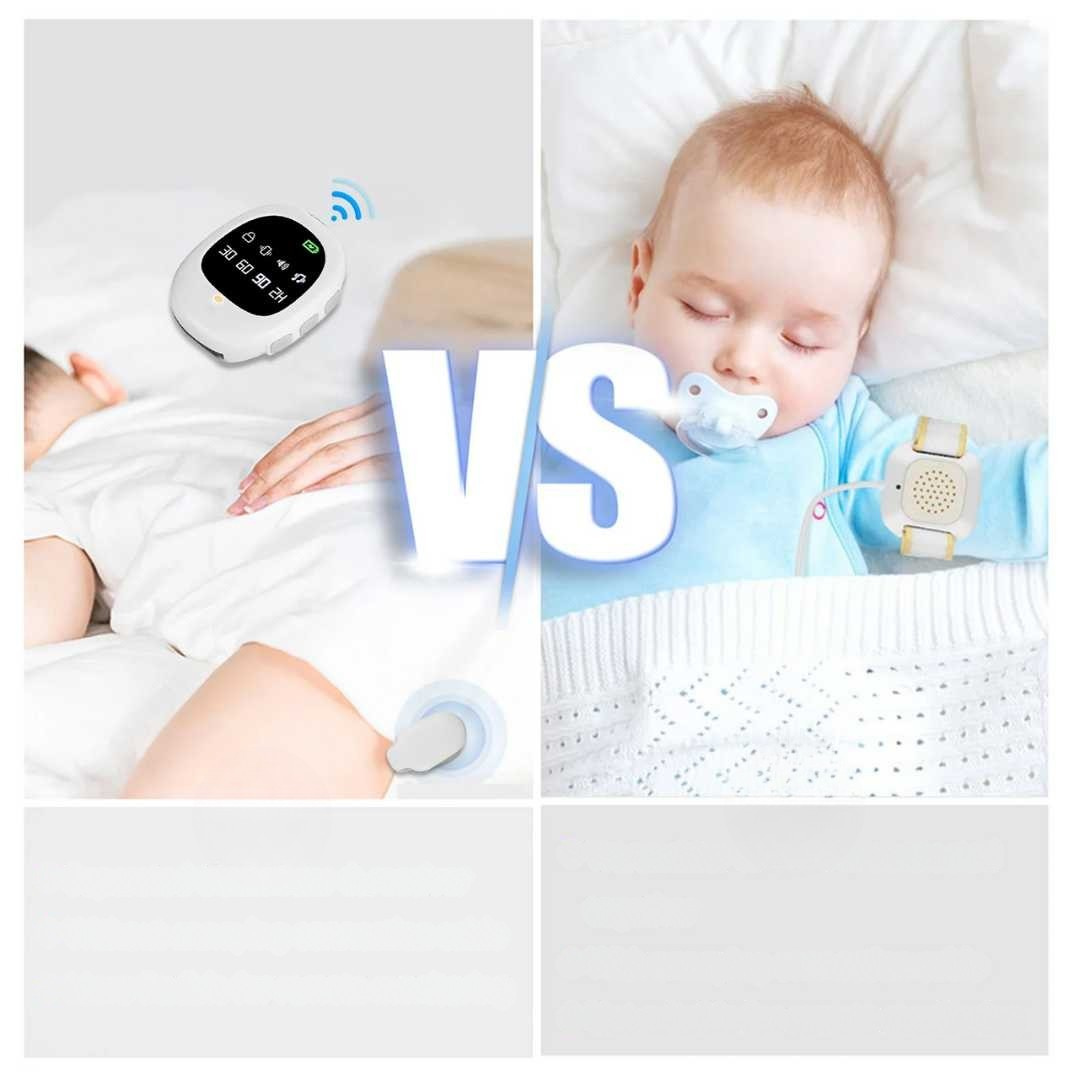 Bezprzewodowy czujnik moczenia nocnego na klips oraz zdalny alarm wibracyjny