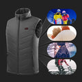 Heated waistcoat with 13 heating zones for cold days