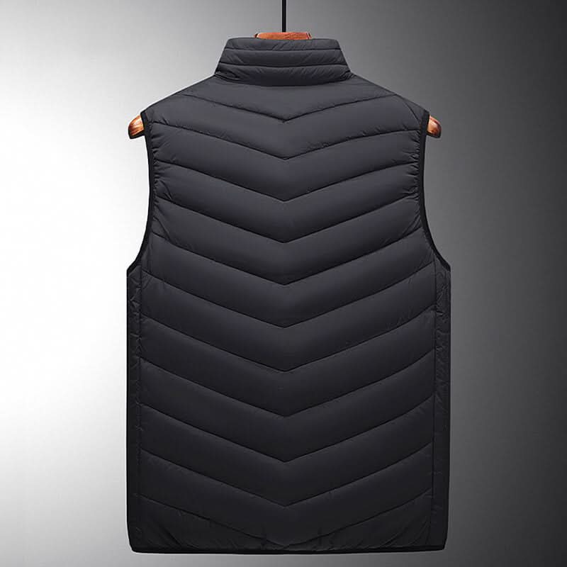Heated waistcoat with 13 heating zones for cold days