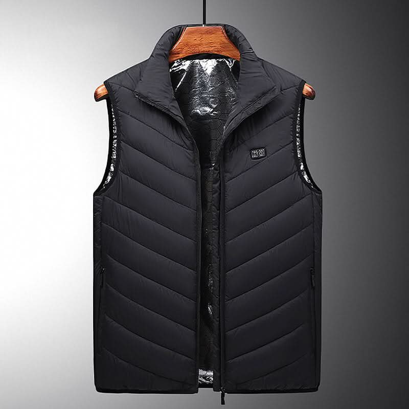 Heated waistcoat with 13 heating zones for cold days