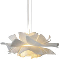 FloraNova Modern Metal And Acrylic Pendant Light White Metal Silhouette