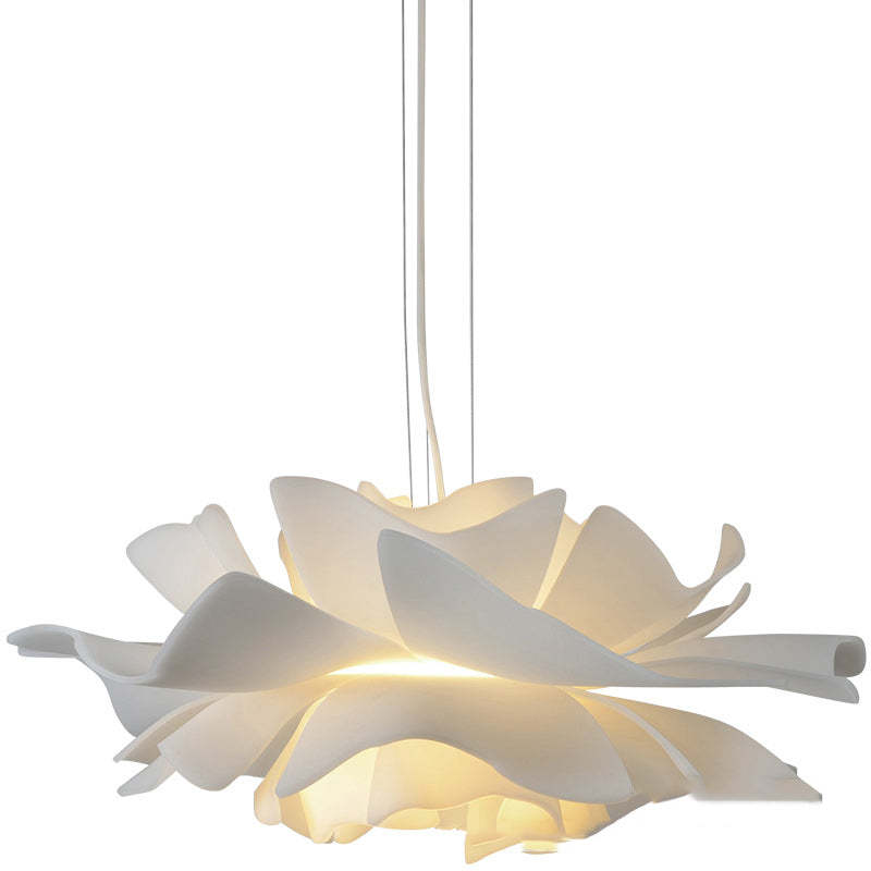 FloraNova Modern Metal And Acrylic Pendant Light White Metal Silhouette