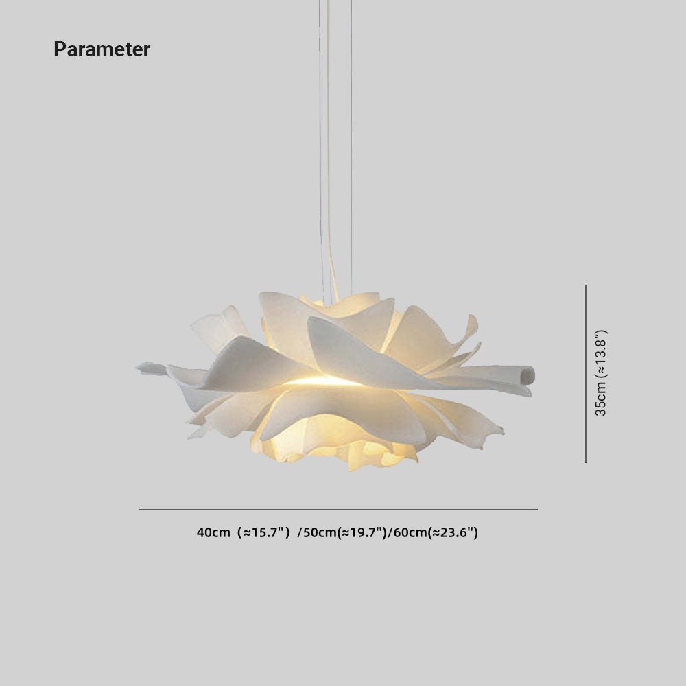 FloraNova Modern Metal And Acrylic Pendant Light White Metal Silhouette