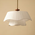 Averin Modern Metal Glass Wood Pendant Light For Living Spaces