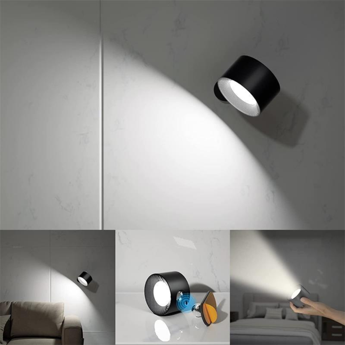 FlexiLamp 360° Wireless Rechargeable Wall Light