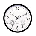 Rugged Retro Outdoor Wall Clock — Integrated Temperature And Humidity Gauge