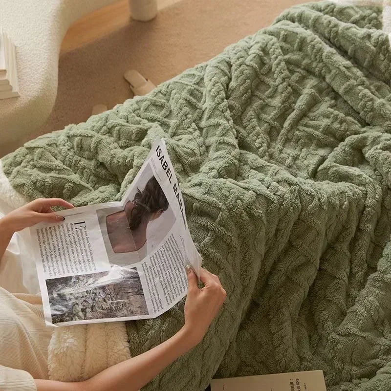 Warmwool vastag téli báránygyapjú alvótakaró — kétoldalas