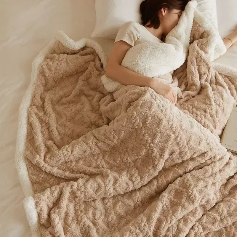 Warmwool vastag téli báránygyapjú alvótakaró — kétoldalas