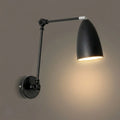 Lámpara de pared ajustable industrial - Metal negro/blanco/níquel para sala - Flindria