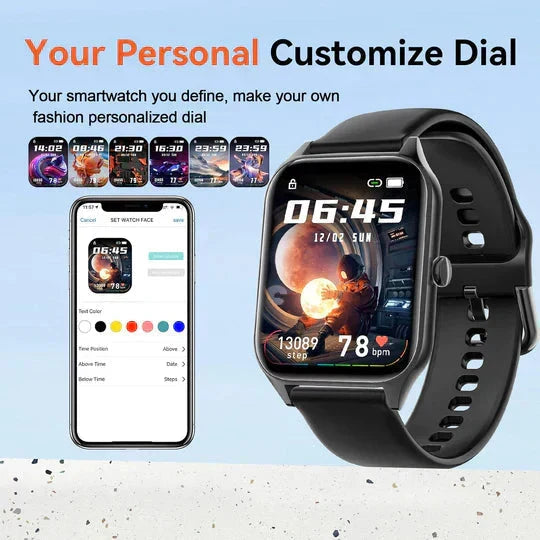 GlycoGuard Healthwatch Needle-Free Glucose and SpO2 Monitoring Wearable