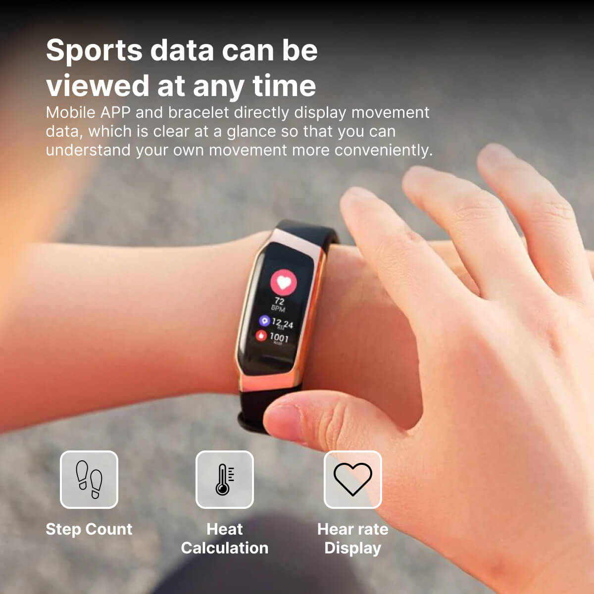 CardioSync smartklock för hälsomätning – aktivitetsövervakning och träningsdata