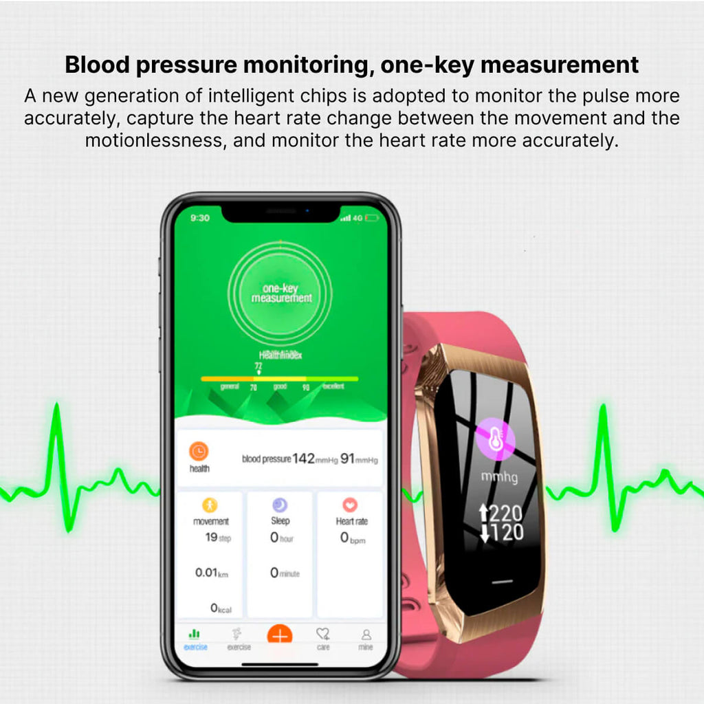 CardioSync smartklock för hälsomätning – aktivitetsövervakning och träningsdata