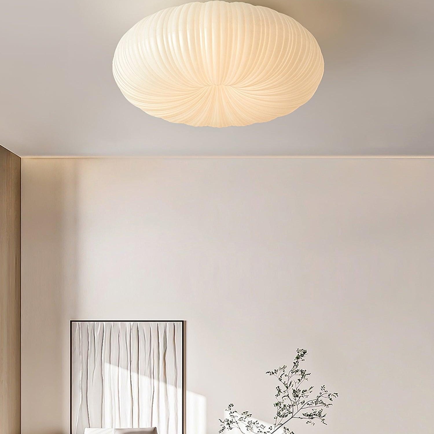 Luz de teto LED moderna — regulável, com controlo remoto e definições de luminosidade com vários modos