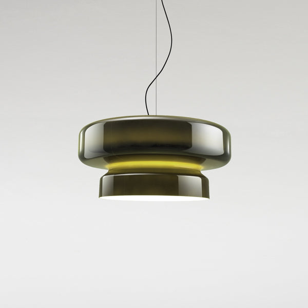NovaLume Dual-Volume Pendant Light — Modern Blown Glass, Sculptural Silhouette