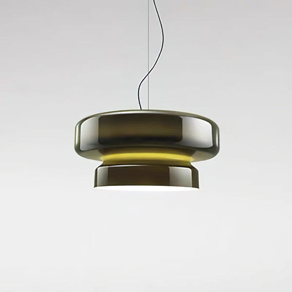 NovaLume Dual-Volume Pendant Light — Modern Blown Glass, Sculptural Silhouette