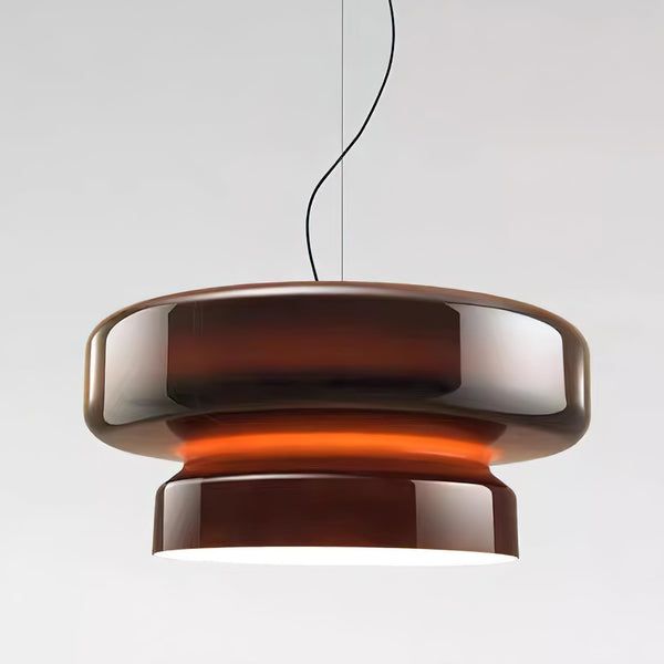 Lampada a sospensione di lusso in vetro soffiato Bohemera — forma scultorea organica