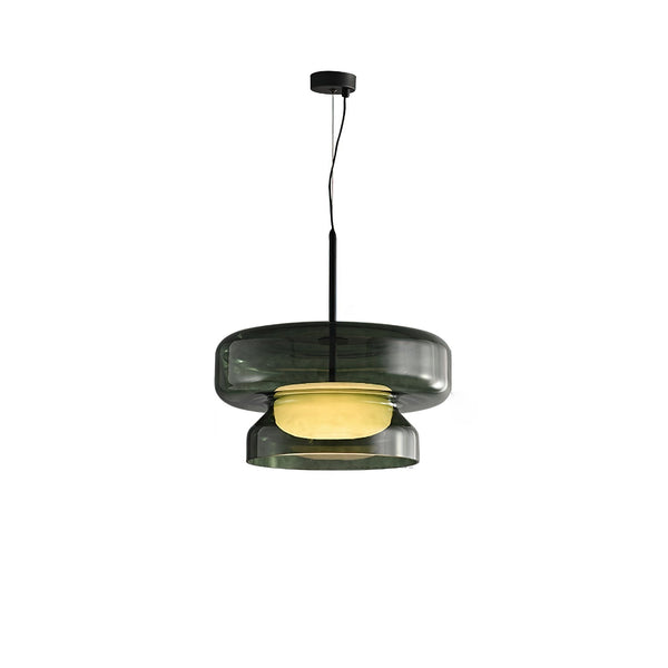 Lampada a sospensione di lusso in vetro soffiato Bohemera — forma scultorea organica