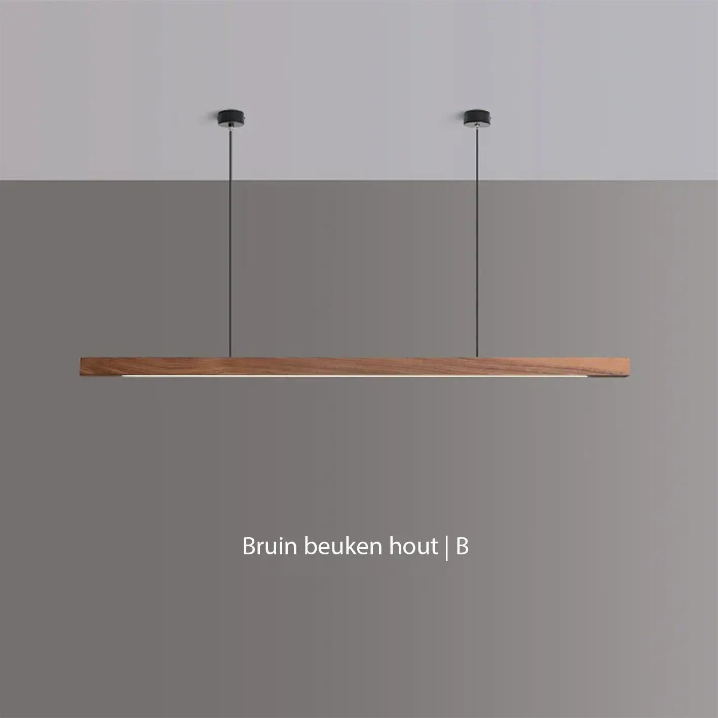 Quorra Lange Holz Pendelleuchte im Essstil für moderne Häuser