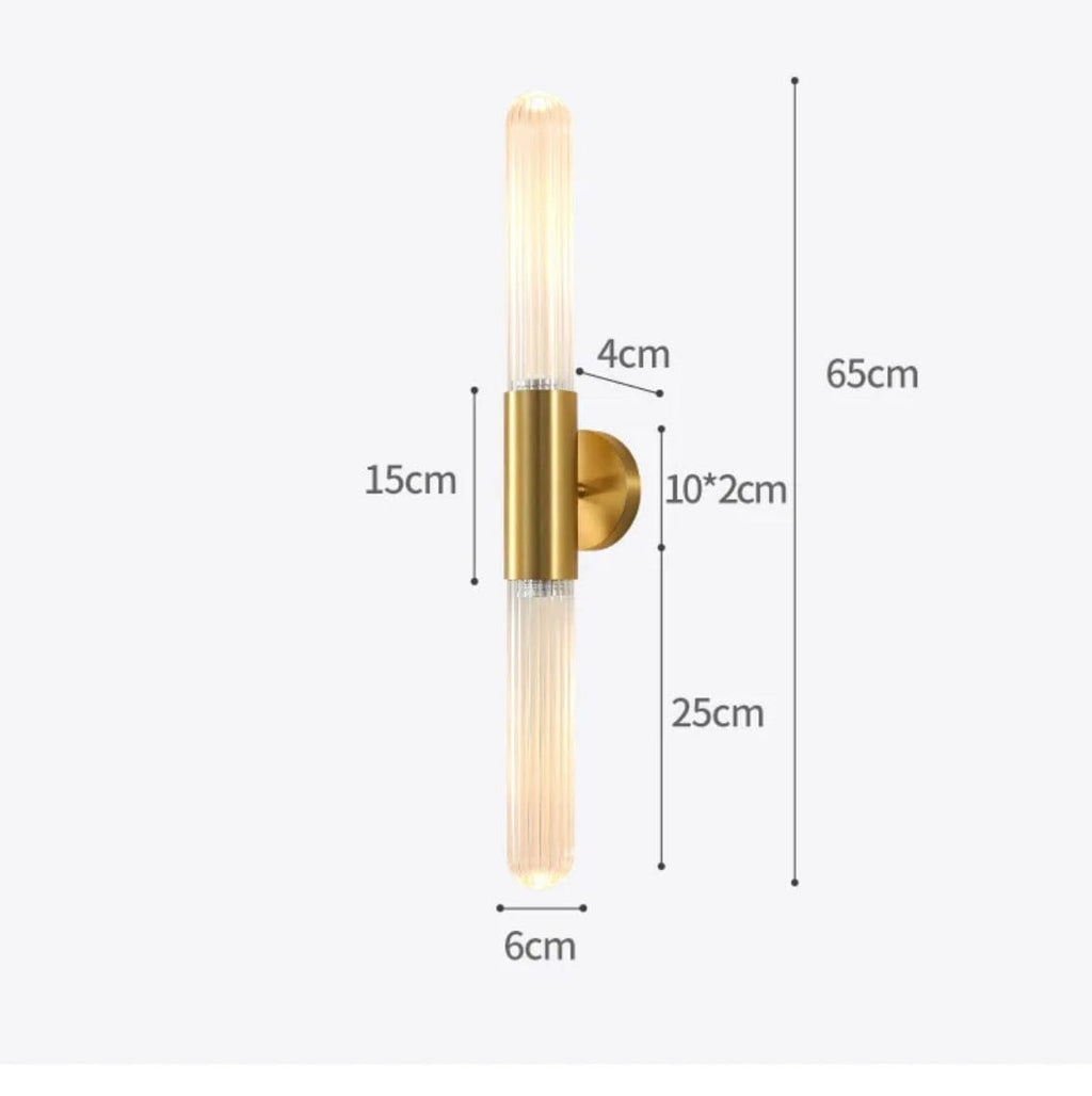 Norell Glass Pole Lamp With Nordic Design For Living Rooms