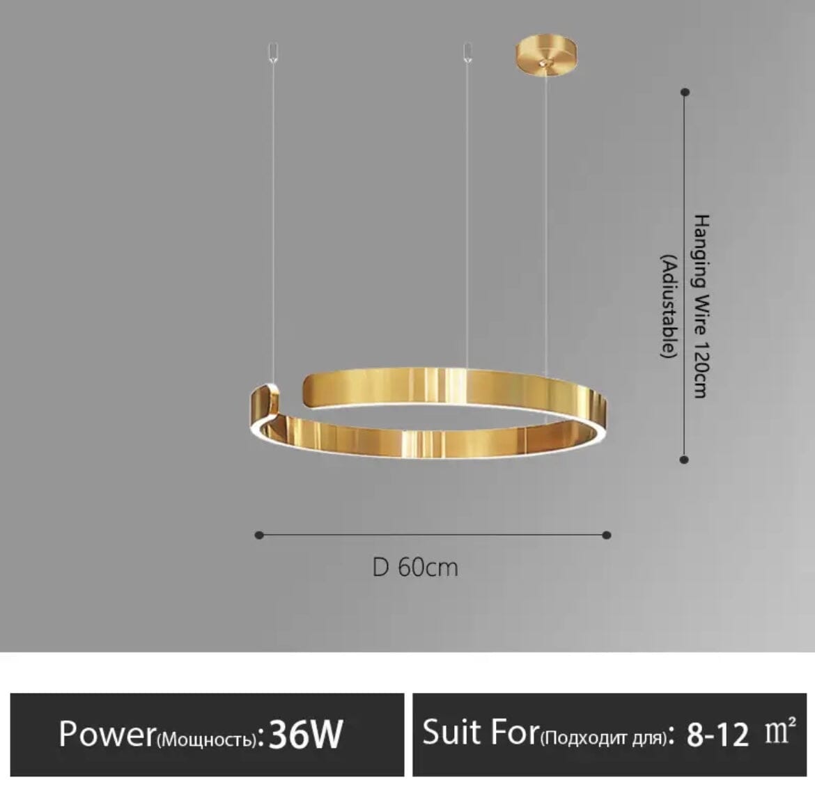 Liora Nordic Ring Chandelier With Elegant Modern Lighting